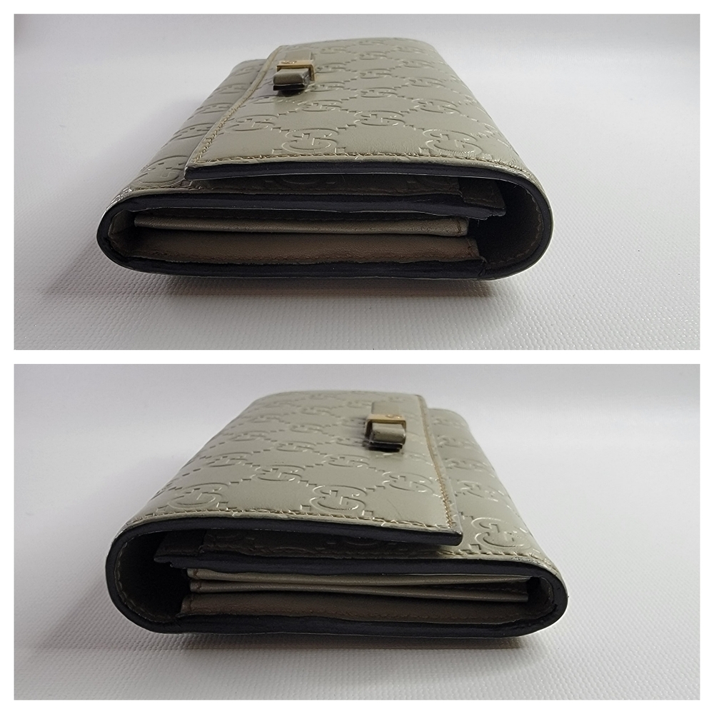 GUCCI Ssima GG Logo Ribbon Leather Long Wallet.   EUC - Picture 10 of 10